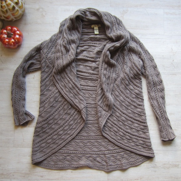 Chunky Knit Shawl Collar Sweater - Picture 3 of 8